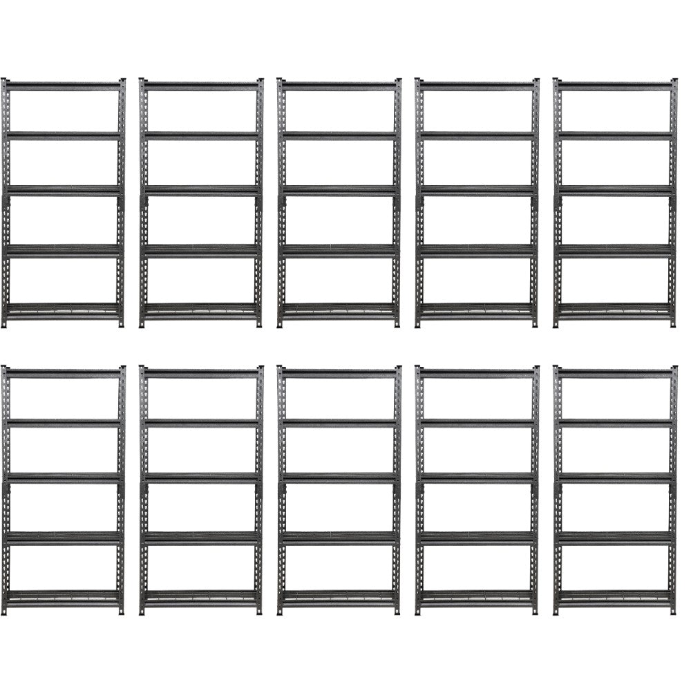 183 x 90 x 40cm | Black | 5 Tier Boltless Wire Shelving Unit | 1000kg load weight