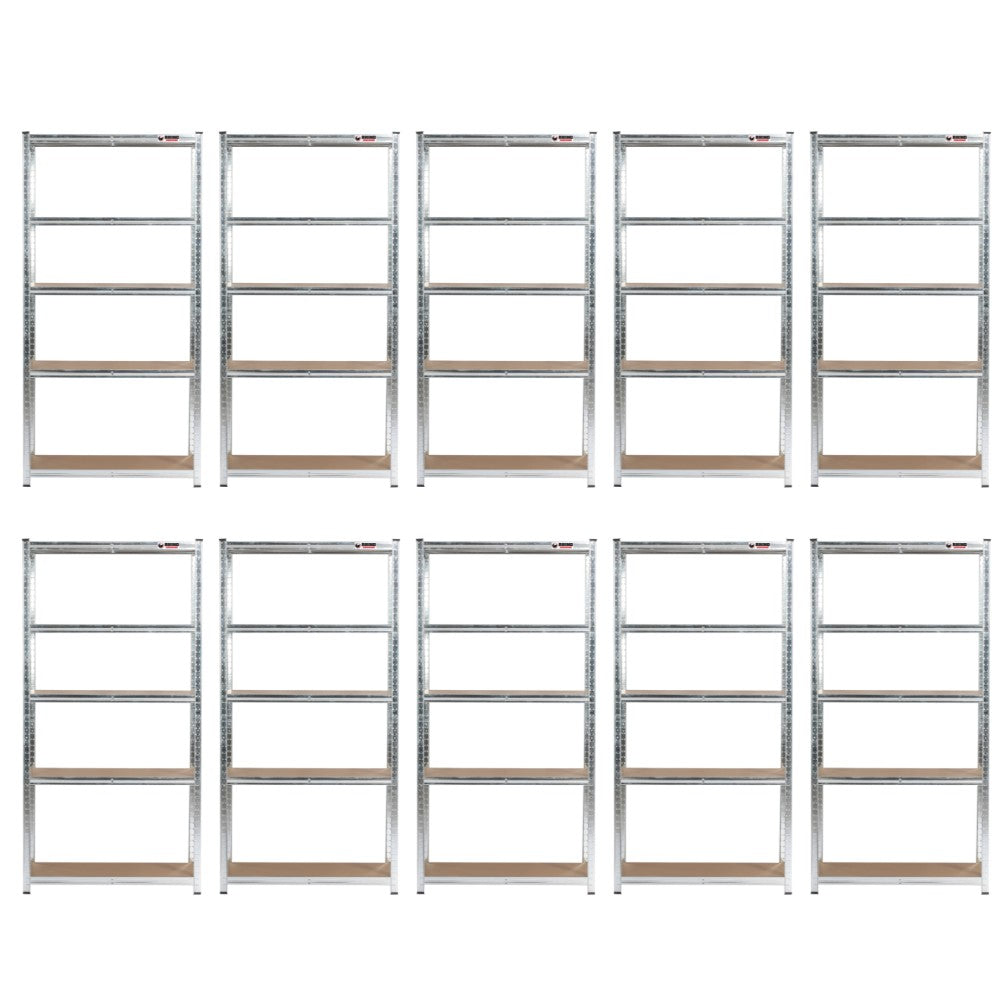 180 x 90 x 40cm | Galvanised | 5 Tier Boltless Heavy Duty Garage Shelving Unit | 1000kg Load Weight