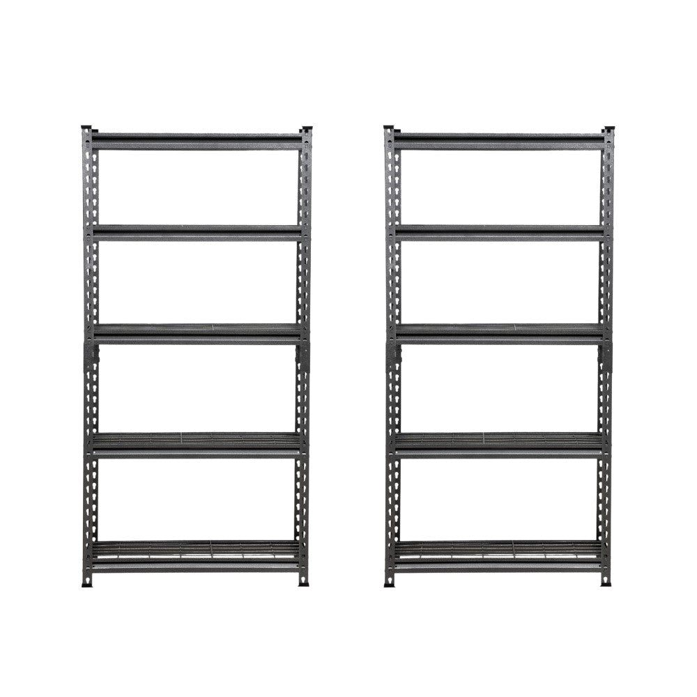 152 x 75 x 30cm | Black | 5 Tier Boltless Wire Shelving Unit | 1000kg Load Weight