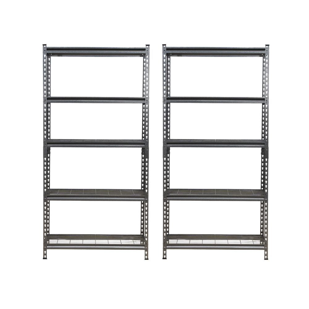 183 x 90 x 30cm | Black | 5 Tier Boltless Wire Shelving Unit | 1000kg load weight