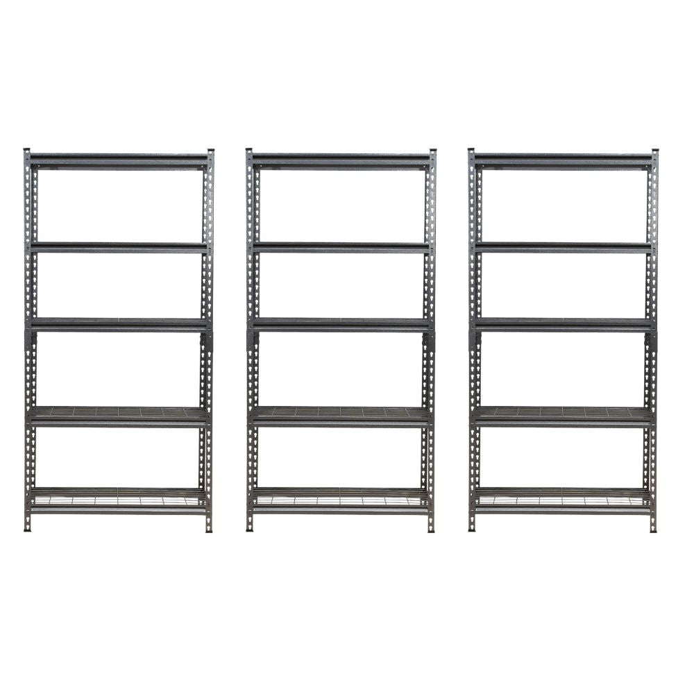 183 x 90 x 40cm | Black | 5 Tier Boltless Wire Shelving Unit | 1000kg load weight