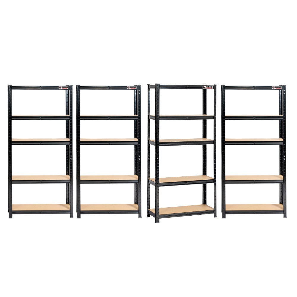 4 Bay Mega Deal | 150x75x30cm | 4 x Garage Shelving Units | 3 Colour Options | 200kg Load Weight Per Tier | 1000kg Per Unit