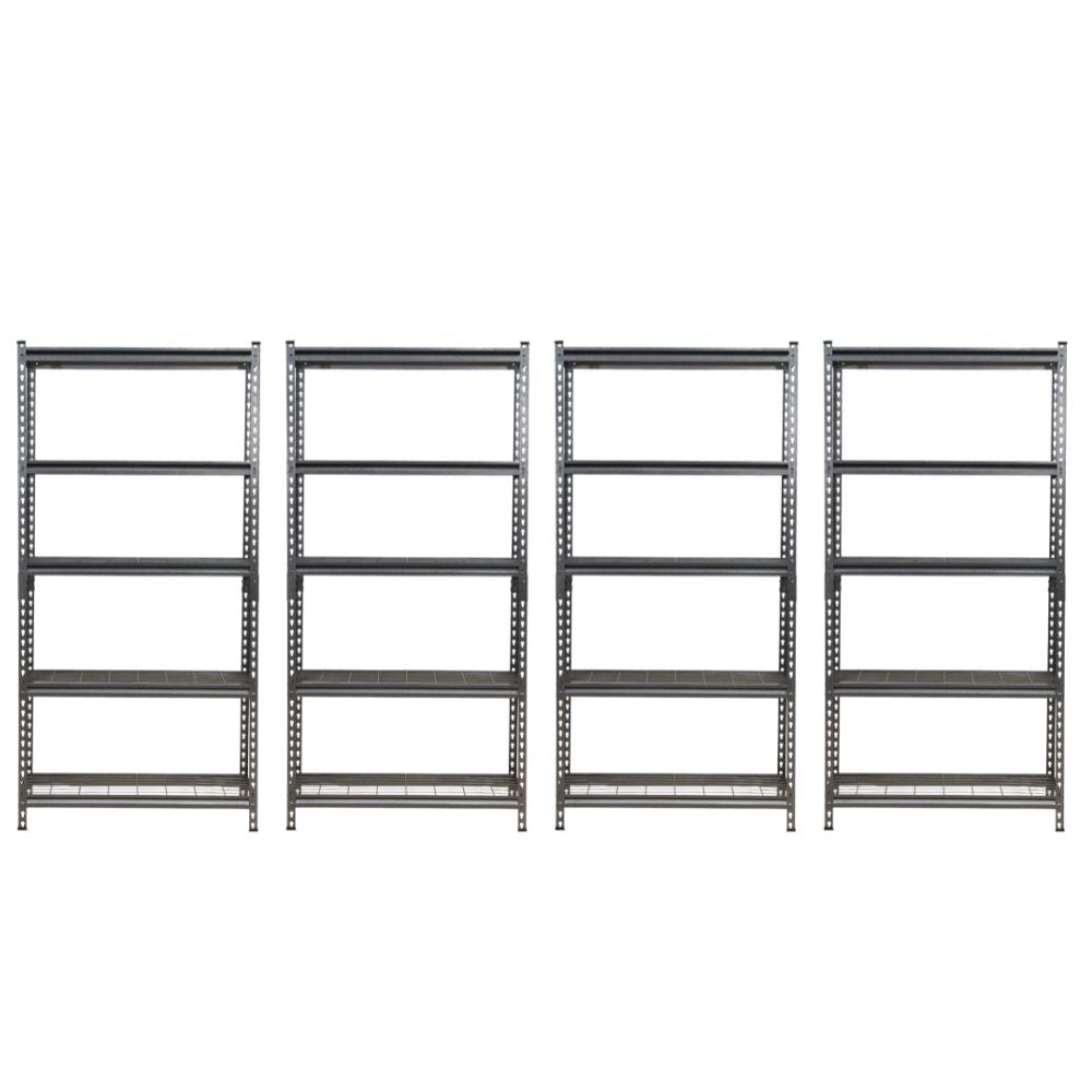 183 x 90 x 30cm | Black | 5 Tier Boltless Wire Shelving Unit | 1000kg load weight
