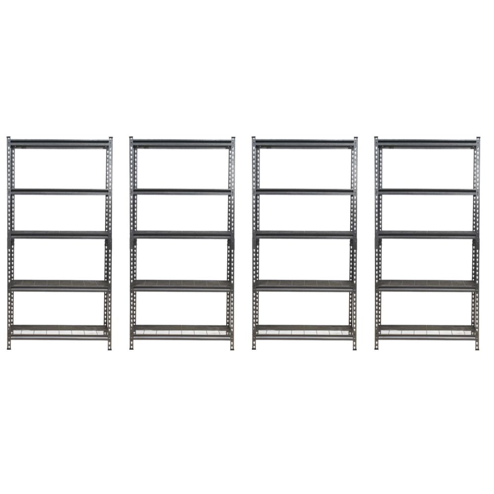183 x 90 x 40cm | Black | 5 Tier Boltless Wire Shelving Unit | 1000kg load weight