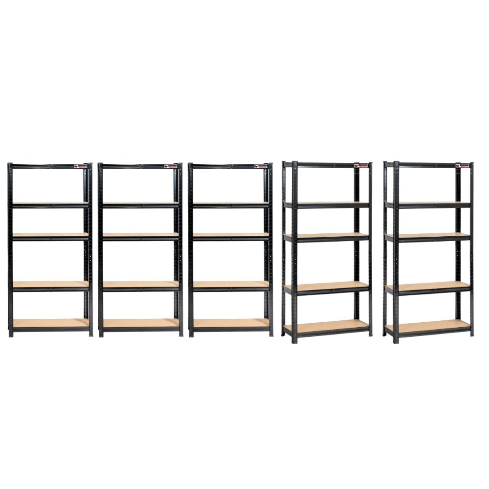 5 Bay Mega Deal | 150x75x30cm | 5 x Garage Shelving Units | 3 Colour Options | 1000kg Per Unit | 5000kg Per Set