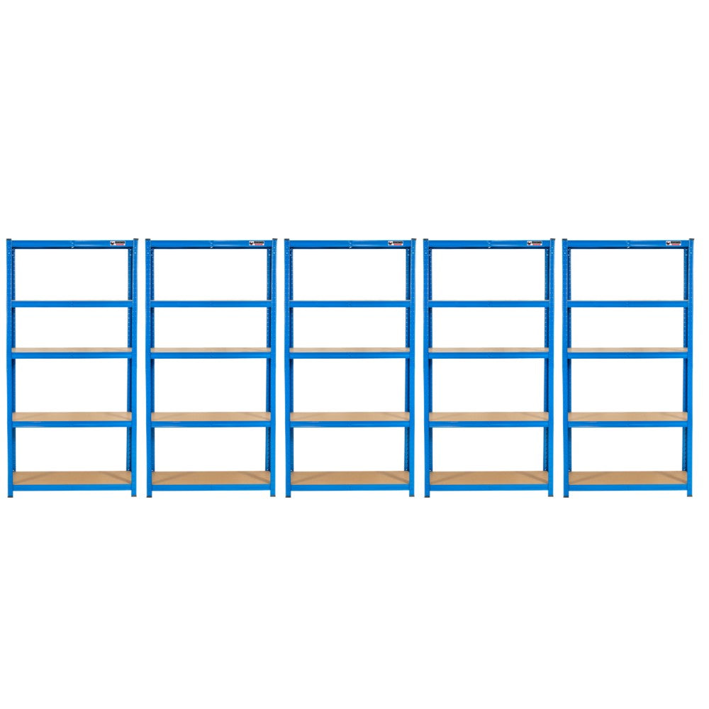 5 Unit Mega Deal | 180x90x45cm | 5 x Garage Shelving Units | 3 Colour Options| 1000kg Per Unit | 5000kg Per Set