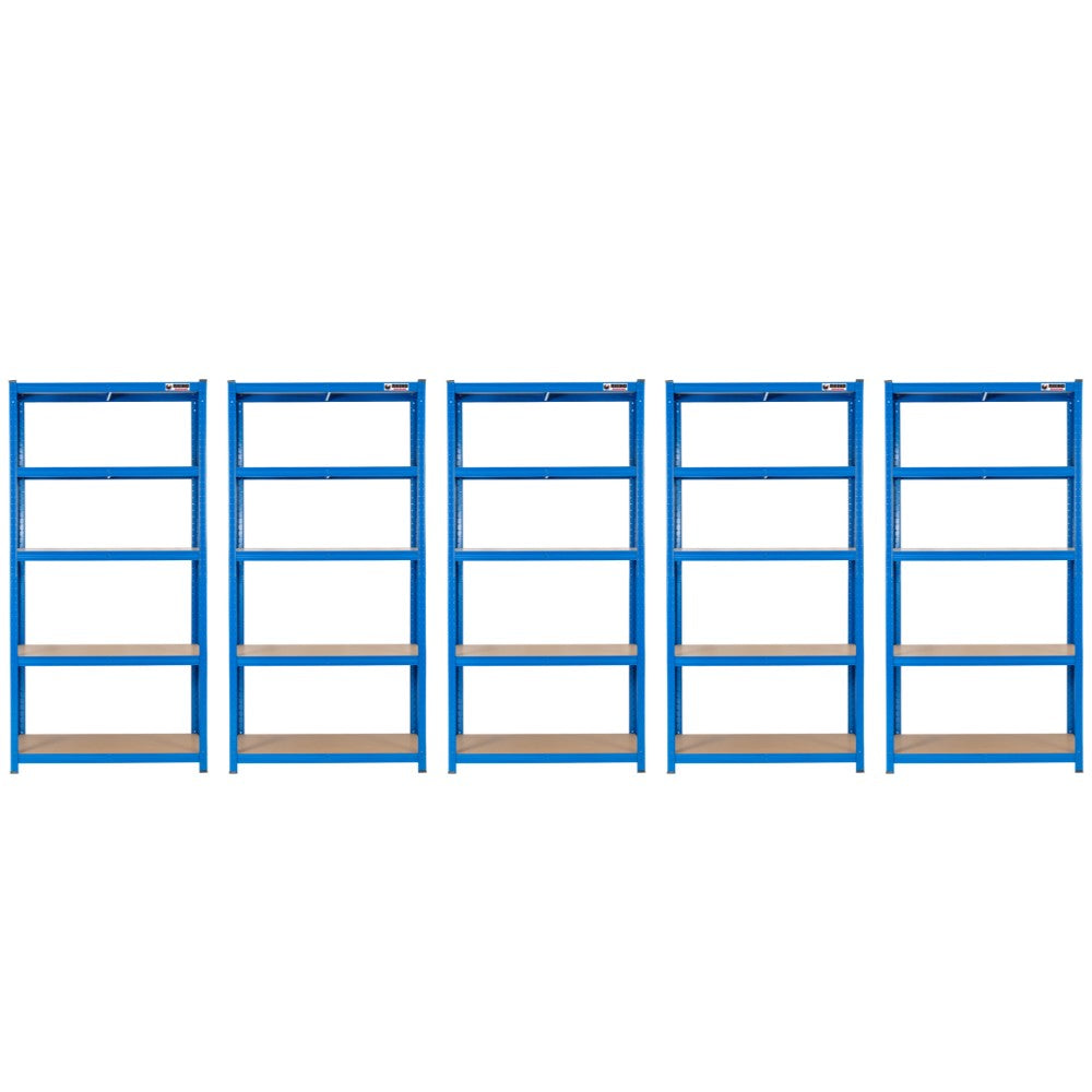 5 Unit Mega Deal | 180x90x60cm | 5 x Garage Shelving Units | 3 Colour Options | 1000kg Per Unit | 5000kg Per Set
