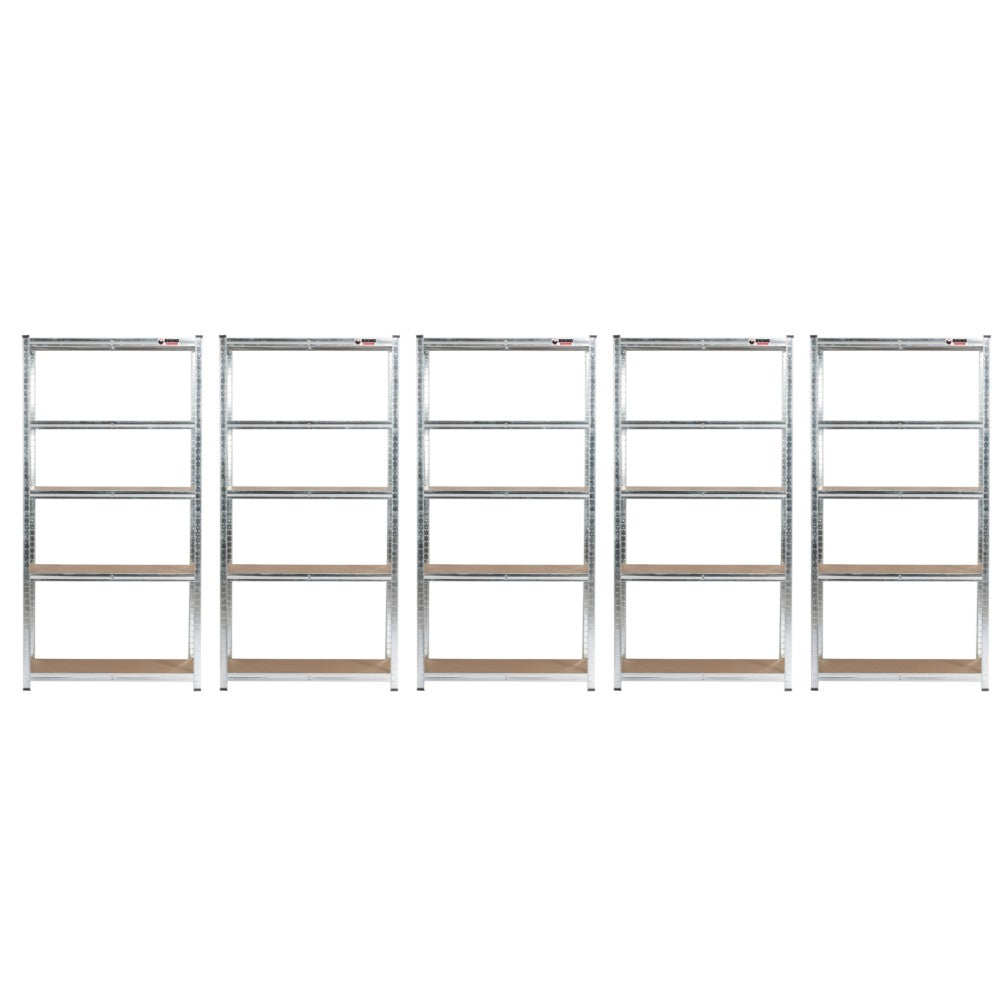 5 Unit Mega Deal | 180x90x40cm | 5 x Garage Shelving Units | 3 Colour Options | 1000kg Per Unit | 5000kg Per Set