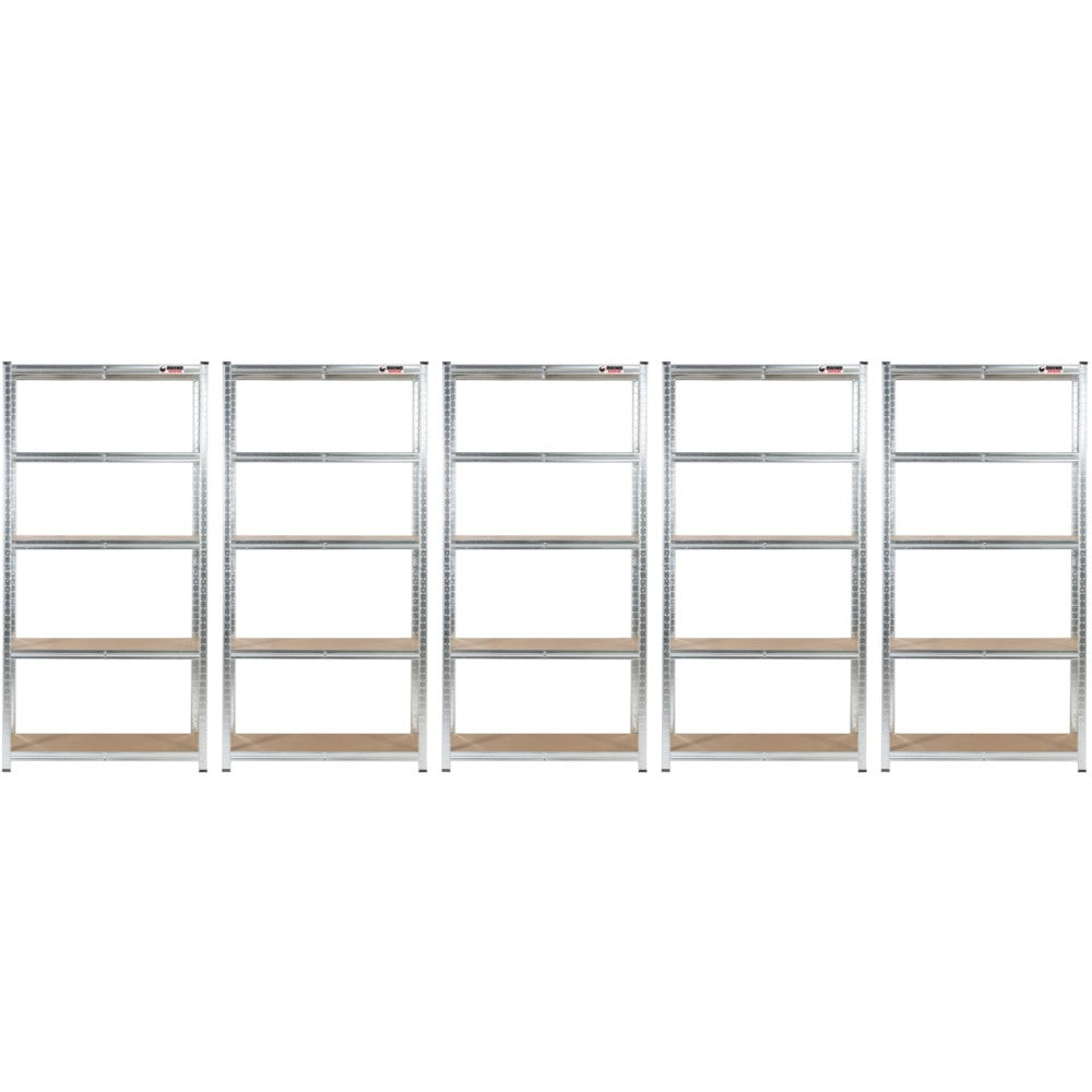 5 Unit Mega Deal | 180x90x45cm | 5 x Garage Shelving Units | 3 Colour Options| 1000kg Per Unit | 5000kg Per Set