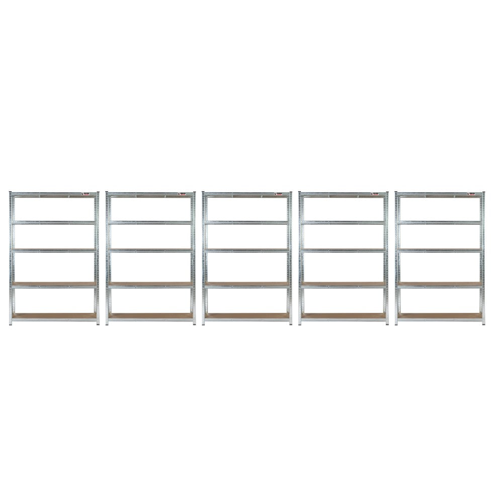5 Unit Mega Deal | 180x120x45cm | 5 x Garage Shelving Units | 3 Colour Options | 1000kg Per Unit | 5000kg Per Set