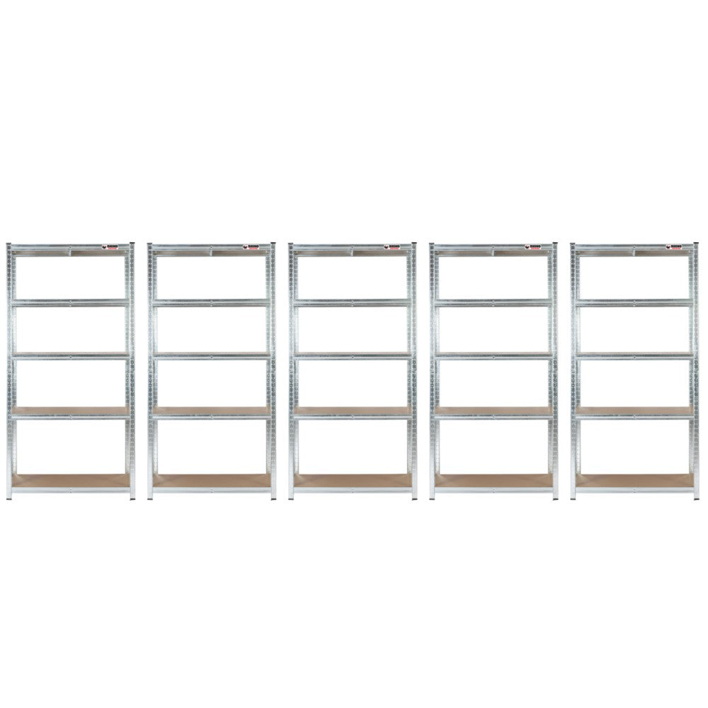 5 Unit Mega Deal | 180x90x60cm | 5 x Garage Shelving Units | 3 Colour Options | 1000kg Per Unit | 5000kg Per Set