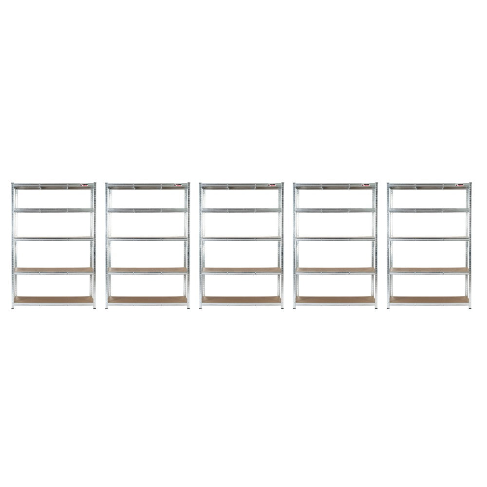 5 Bay Mega Deal | 150x75x30cm | 5 x Garage Shelving Units | 3 Colour Options | 1000kg Per Unit | 5000kg Per Set