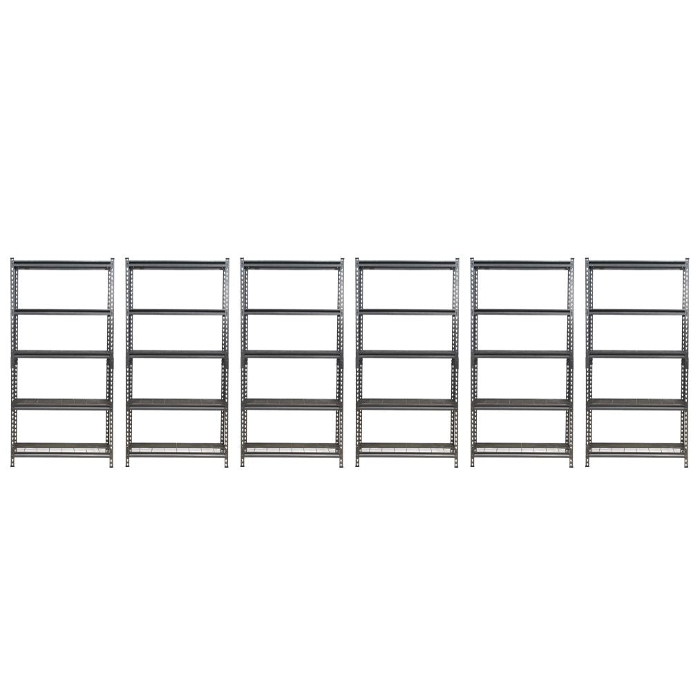 183 x 90 x 30cm | Black | 5 Tier Boltless Wire Shelving Unit | 1000kg load weight