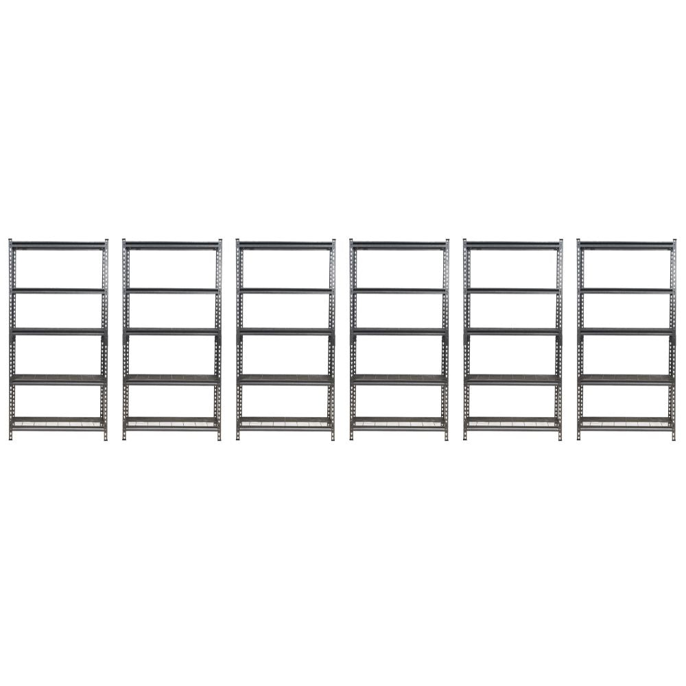 183 x 90 x 40cm | Black | 5 Tier Boltless Wire Shelving Unit | 1000kg load weight