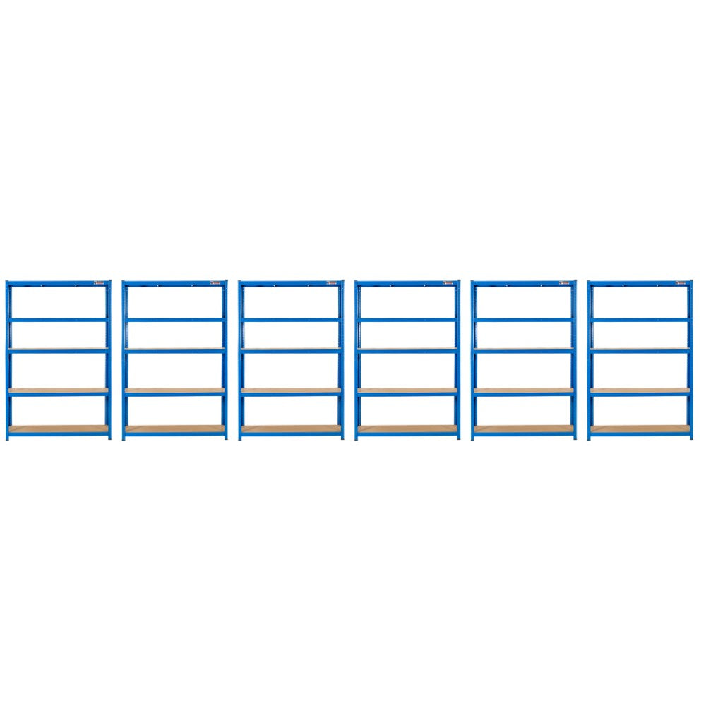 6 Unit Mega Deal | 180x120x45cm | 6 x Garage Shelving Units | 3 Colour Options | 1000kg Load Weight Per Unit | 6000kg Per Set