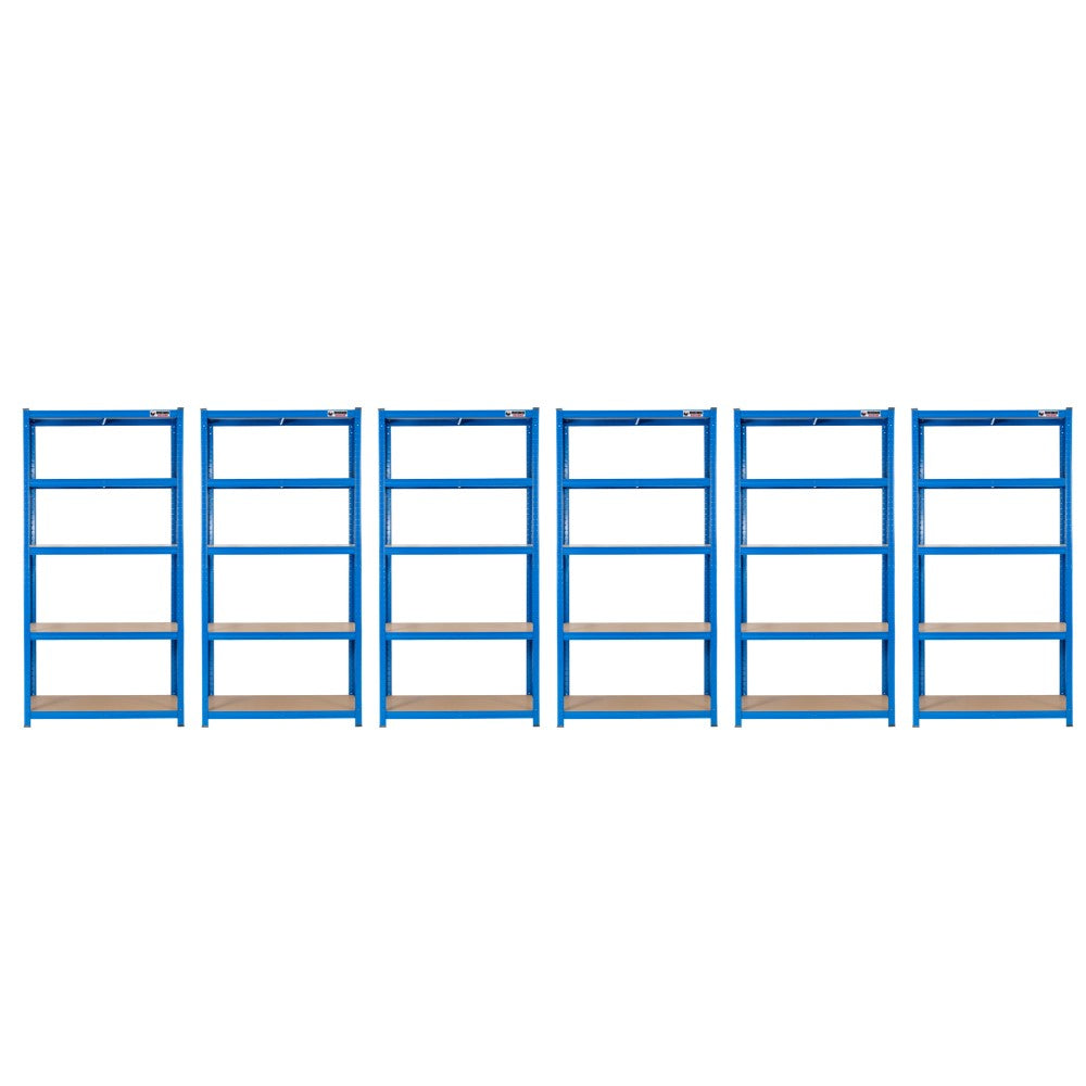 6 Unit Mega Deal | 180x90x60cm | 6 x Garage Shelving Units | 3 Colour Options | 1000kg Load Weight Per Unit | 6000kg Per Set