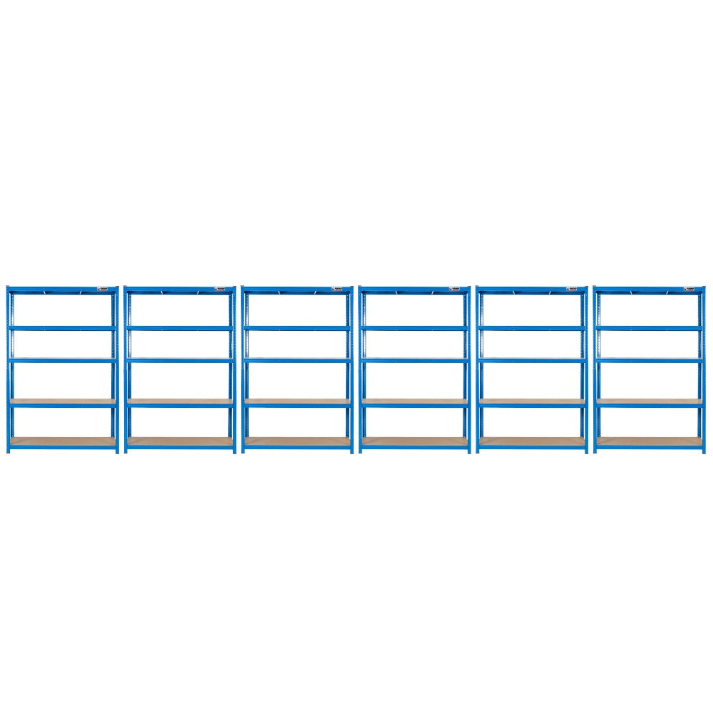6 Unit Mega Deal | 180x120x60cm | 6 x Garage Shelving Units | 3 Colour Options | 1000kg Load Weight Per Unit | 6000kg Per Set