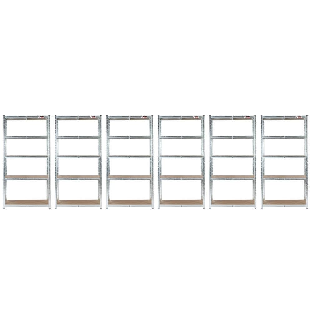 6 Unit Mega Deal | 180x90x60cm | 6 x Garage Shelving Units | 3 Colour Options | 1000kg Load Weight Per Unit | 6000kg Per Set