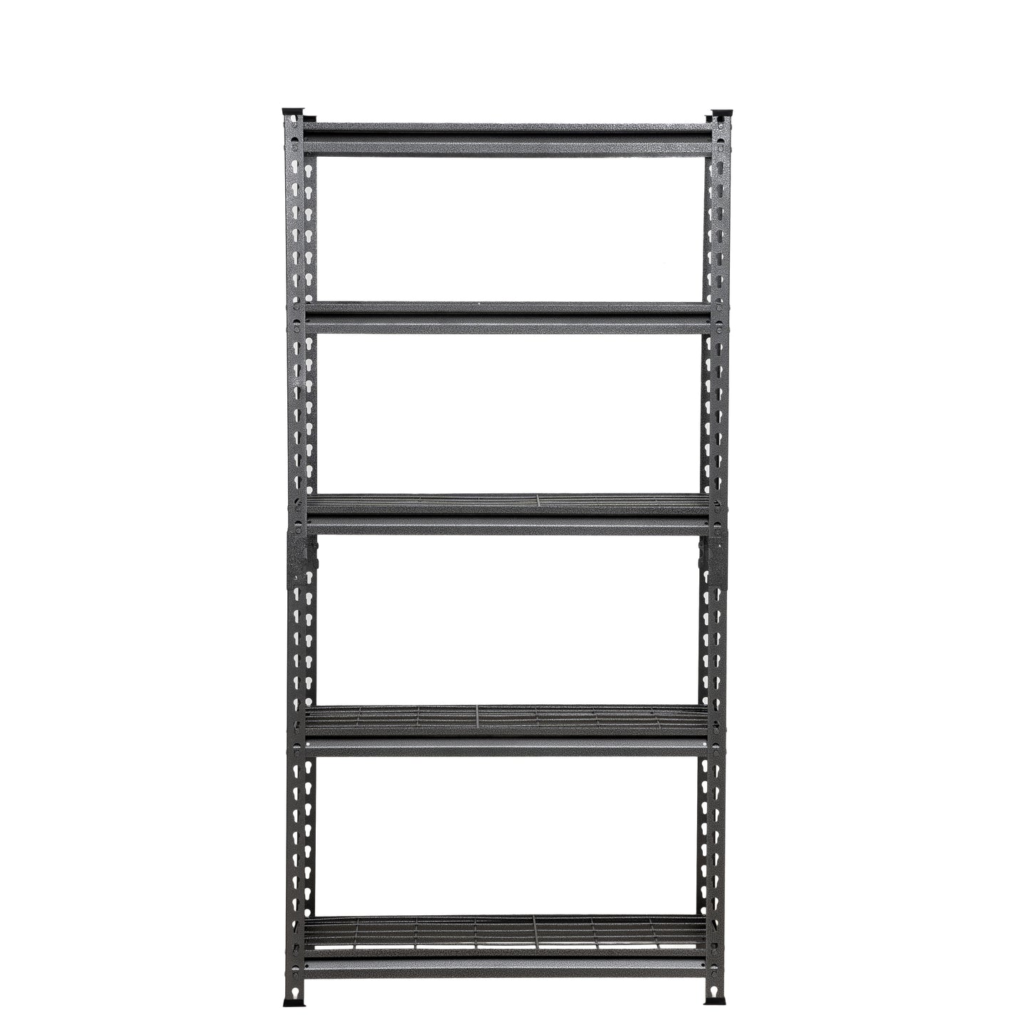 152 x 75 x 30cm | Black | 5 Tier Boltless Wire Shelving Unit | 1000kg Load Weight
