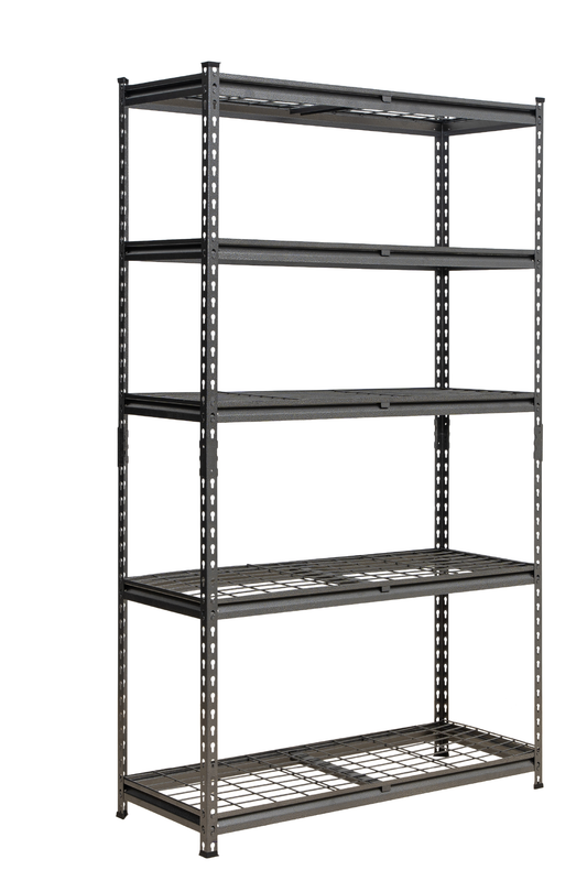 183 x 120 x 45cm | Black | 5 Tier Boltless Wire Shelving Unit | 1000kg load weight
