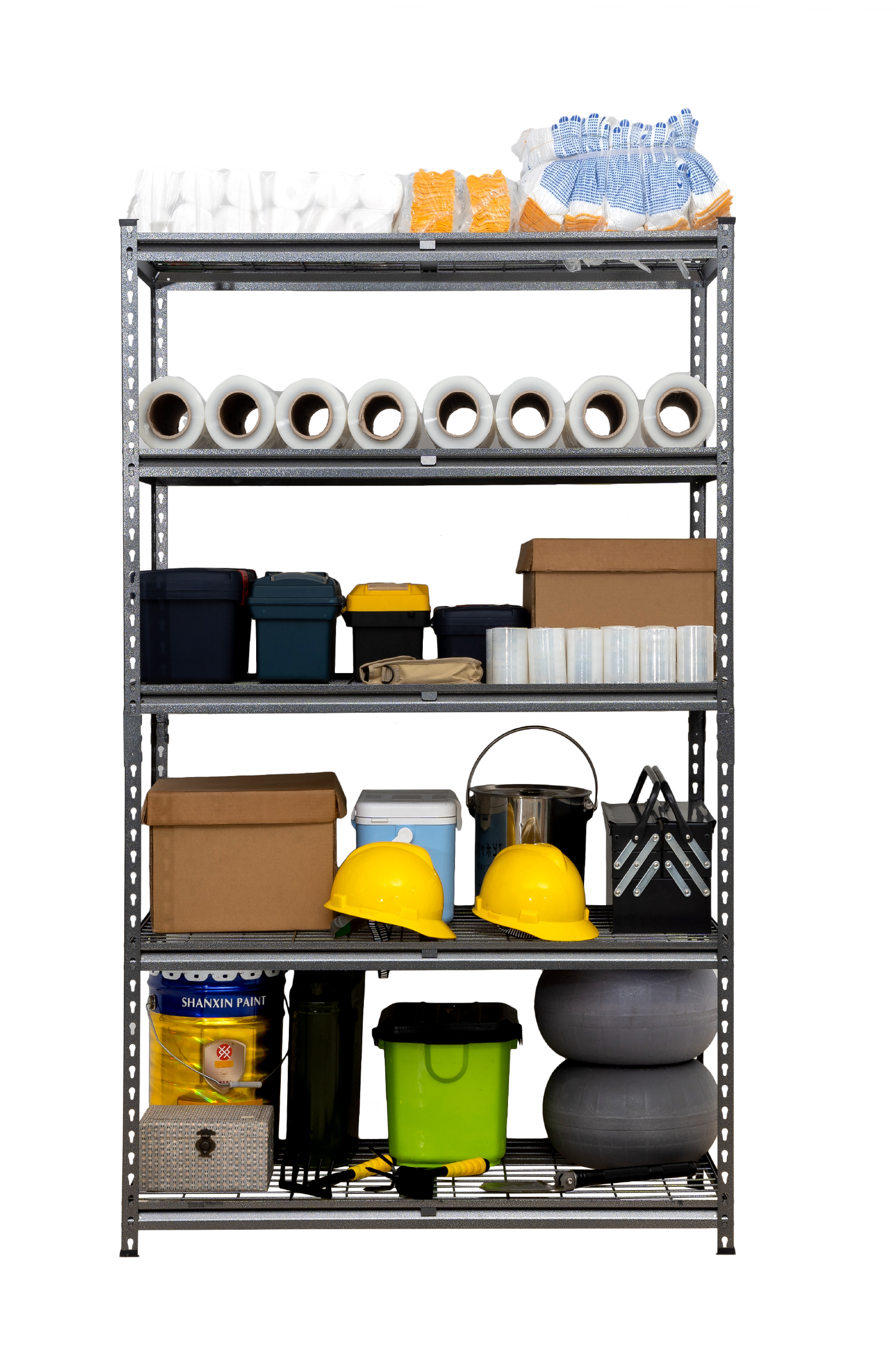 183 x 120 x 60cm | Black | 5 tier Boltless Wire Shelving Unit | 1000kg load weight