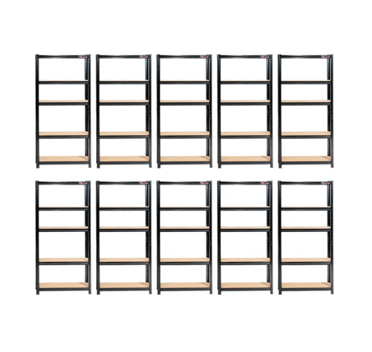10 Unit Mega Deal | 180x120x40cm | 10 x Garage Shelving Units | 3 Colour Options | 1000kg Load Weight Per Unit | 10,000kg Per Set