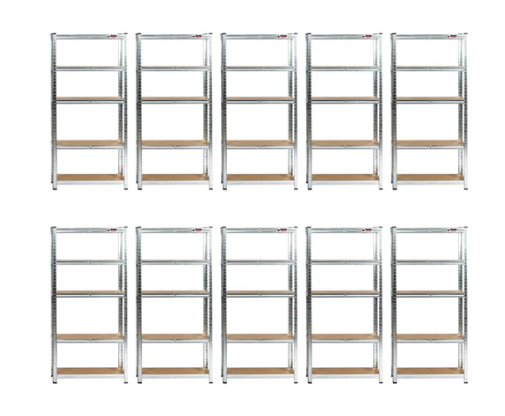 10 Unit Mega Deal | 180x120x40cm | 10 x Garage Shelving Units | 3 Colour Options | 1000kg Load Weight Per Unit | 10,000kg Per Set