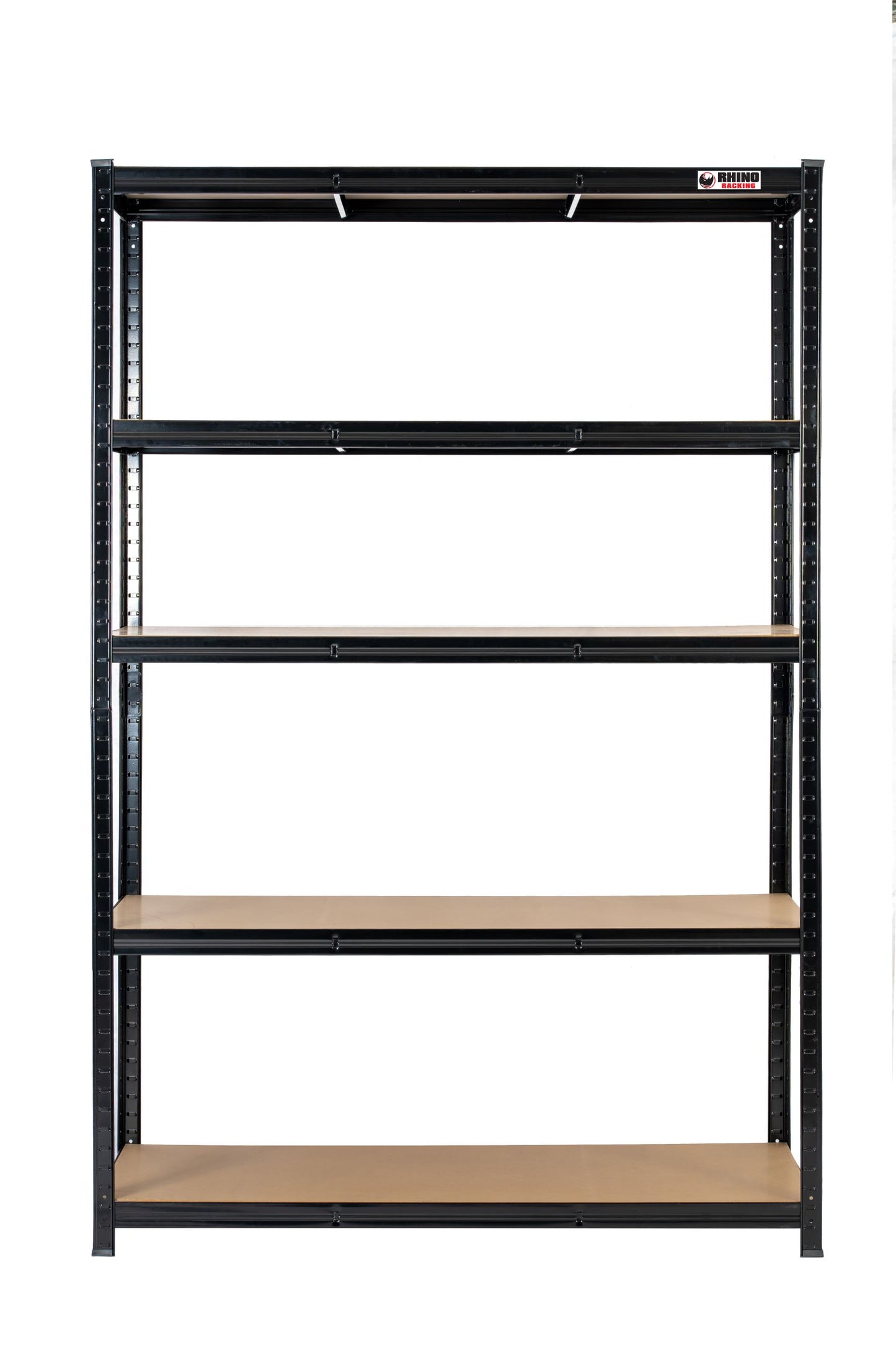 180 x 120 x 60cm | Black | 5 Tier Boltless Heavy Duty Garage Shelving Unit | 1000kg Load Weight