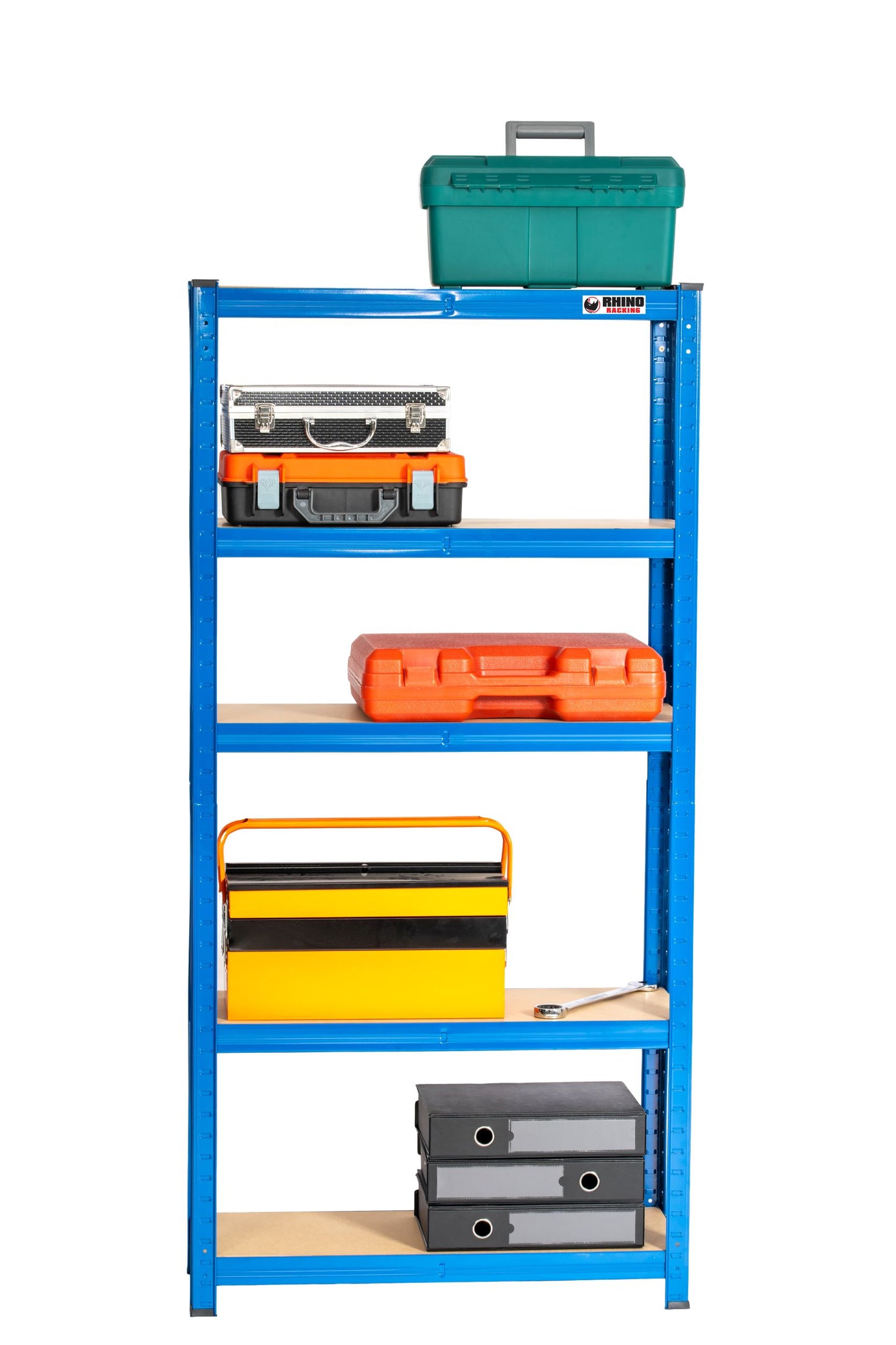 150 x 75 x 30cm | Blue | 5 Tier Boltless Heavy Duty Garage Shelving Unit | 1000kg Load Weight