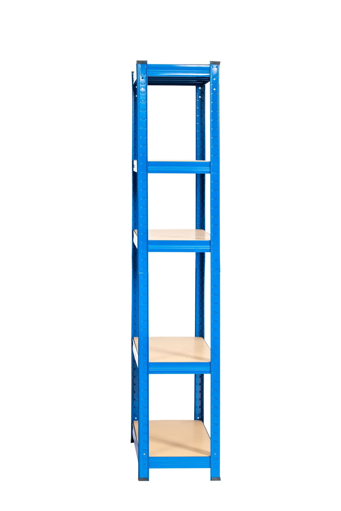 150 x 75 x 30cm | Blue | 5 Tier Boltless Heavy Duty Garage Shelving Unit | 1000kg Load Weight