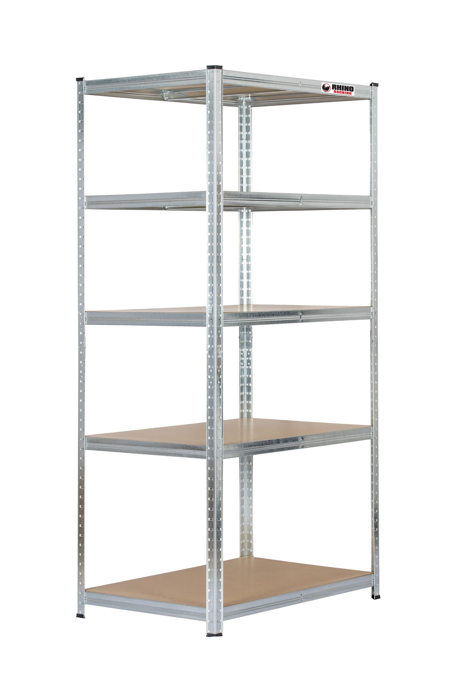 180 x 90 x 60cm | Galvanised | 5 Tier Boltless Heavy Duty Garage Shelving Unit | 1000kg Load Weight
