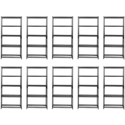 183 x 90 x 45cm | 5 Tier Boltless Wire Shelving Unit | Hammertone | 1000kg load weight