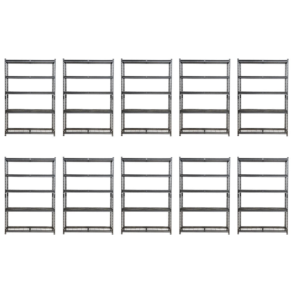 183 x 120 x 45cm | Black | 5 Tier Boltless Wire Shelving Unit | 1000kg load weight