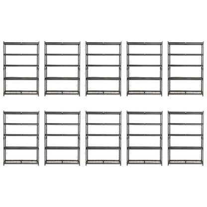 183 x 120 x 45cm | 5 Tier Boltless Wire Shelving Unit | Hammertone | 1000kg load weight