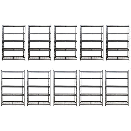 183 x 120 x 60cm | 5 tier Boltless Wire Shelving Unit | Hammertone | 1000kg load weight