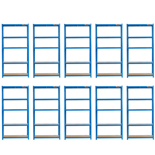 10 Unit Mega Deal | 180x90x40cm | 10 x Garage Shelving Units | 3 Colour Options | 1000kg Load Weight Per Unit | 10,000kg Per Set