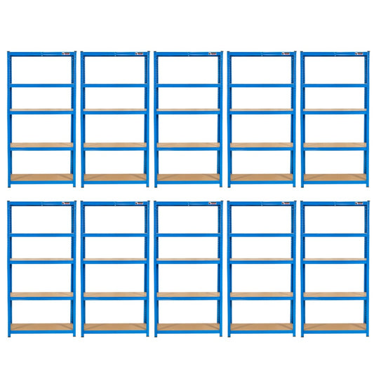 10 Unit Mega Deal | 180x90x45cm | 10 x Garage Shelving Units | 3 Colour Options | 1000kg Load Weight Per Unit | 10,000kg Per Set