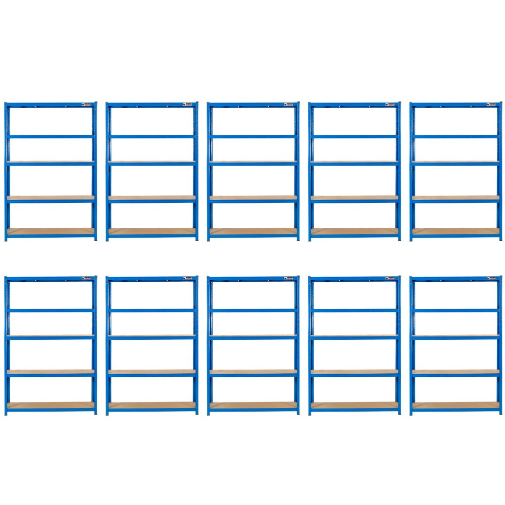 10 Unit Mega Deal | 180x120x45cm | 10 x Garage Shelving Units | 3 Colour Options | 1000kg Load Weight Per Unit | 10,000kg Per Set