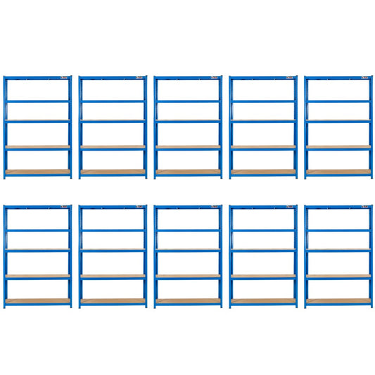 10 Unit Mega Deal | 180x120x45cm | 10 x Garage Shelving Units | 3 Colour Options | 1000kg Load Weight Per Unit | 10,000kg Per Set