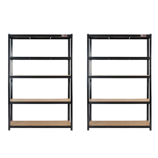 2 Bay Mega Deal | 180x120x60cm | 2 x Heavy Duty Garage Shelving Units | 3 Colour Options | 1000kg Per Unit | 2000kg Per Set