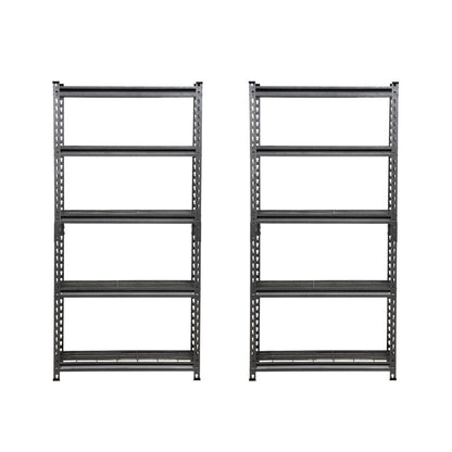 152 x 75 x 30cm | 5 Tier Boltless Wire Shelving Unit | Hammertone | 1000kg Load Weight