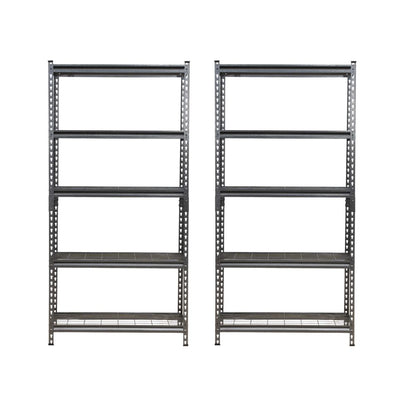 183 x 90 x 40cm | 5 Tier Boltless Wire Shelving Unit | Hammertone | 1000kg load weight