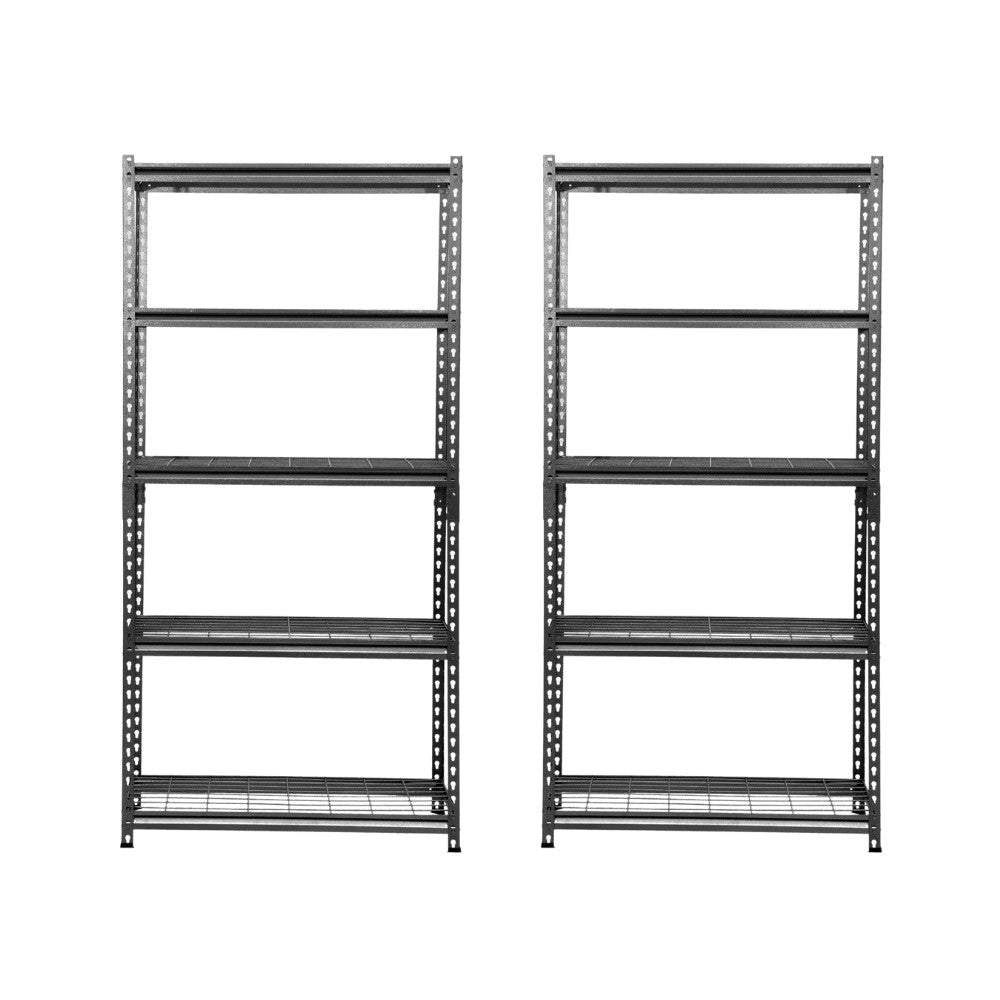 183 x 90 x 45cm | Black | 5 Tier Boltless Wire Shelving Unit | 1000kg load weight