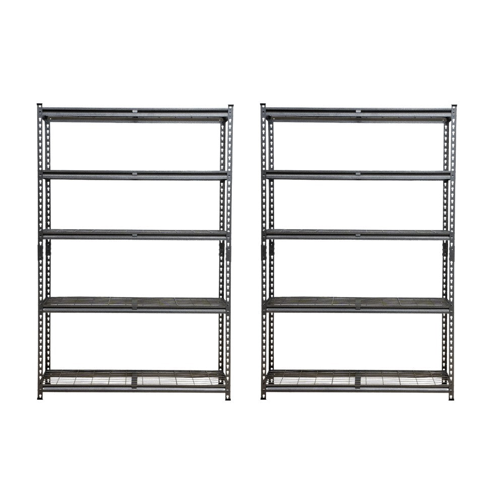 183 x 120 x 45cm | Black | 5 Tier Boltless Wire Shelving Unit | 1000kg load weight