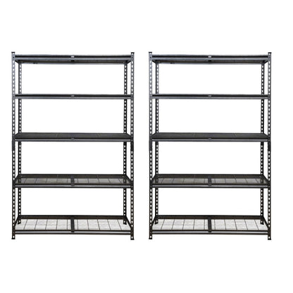 183 x 120 x 60cm | 5 tier Boltless Wire Shelving Unit | Hammertone | 1000kg load weight