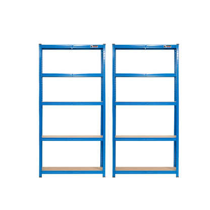 180 x 90 x 30cm | Blue | 5 Tier Boltless Heavy Duty Garage Shelving Unit | 200kg Per Shelf | 1000kg Load Weight Per Unit