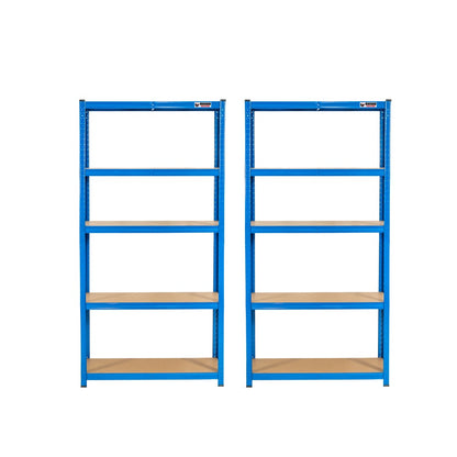 180 x 90 x 45cm | Blue | 5 Tier Boltless Heavy Duty Garage Shelving Unit | 200kg Per Shelf | 1000kg Load Weight Per Unit