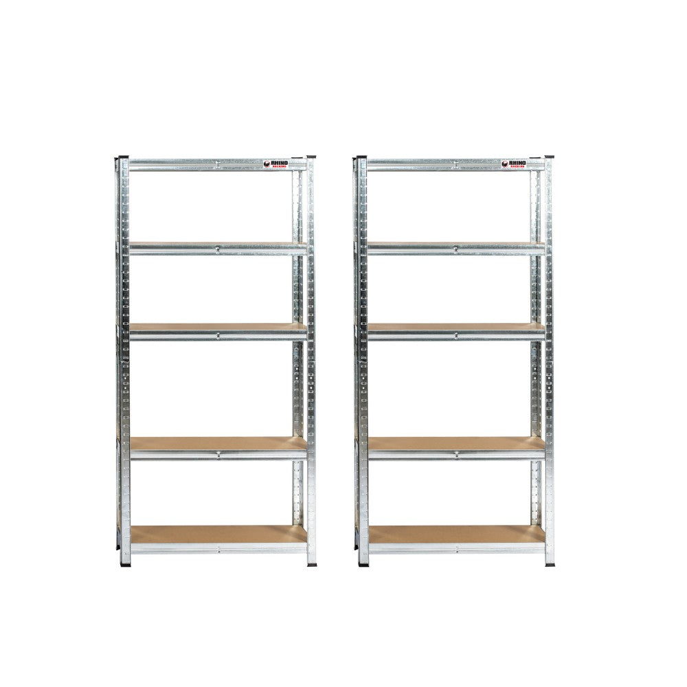 150 x 75 x 30cm | Galvanised | 5 Tier Boltless Heavy Duty Garage Shelving Unit | 1000kg Load Weight