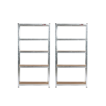180 x 90 x 40cm | Galvanised | 5 Tier Boltless Heavy Duty Garage Shelving Unit | 200kg Per Shelf | 1000kg Load Weight Per Unit
