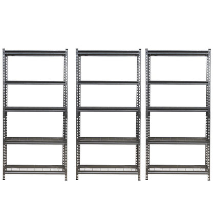183 x 90 x 30cm| 5 Tier Boltless Wire Shelving Unit | Hammertone | 1000kg load weight